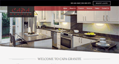 Desktop Screenshot of capagranite.com