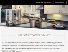 Tablet Screenshot of capagranite.com